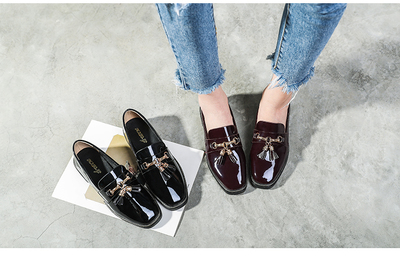 岸森新款復(fù)古小皮鞋 學(xué)院風(fēng)樂(lè)福鞋引領(lǐng)時(shí)尚百搭潮流